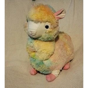 Pastel multi-colored Llama plush